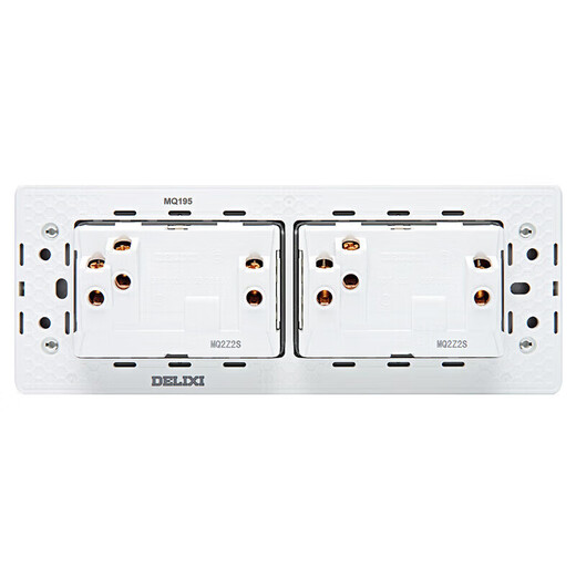 Delixi Socket Panel CD691 Serie 118 Tipo Tipo de cuatro posiciones Cazo de cinco hoyos Panel Fashion White