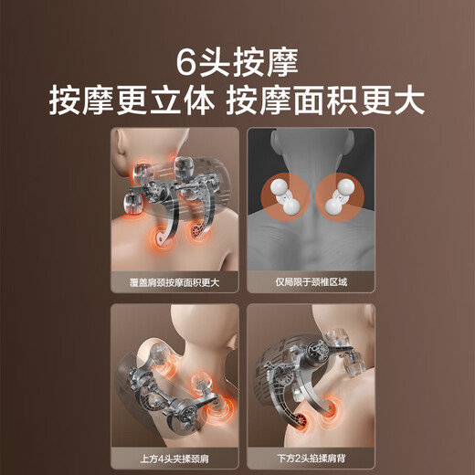 Jingdong Tokyo Cervical Massager P7pro Orange Trapezius Shoulder and Neck Massager Cervical Massager Shoulder, Neck and Waist Massager Shoulder and Whole Body Boy Birthday Gift for Women