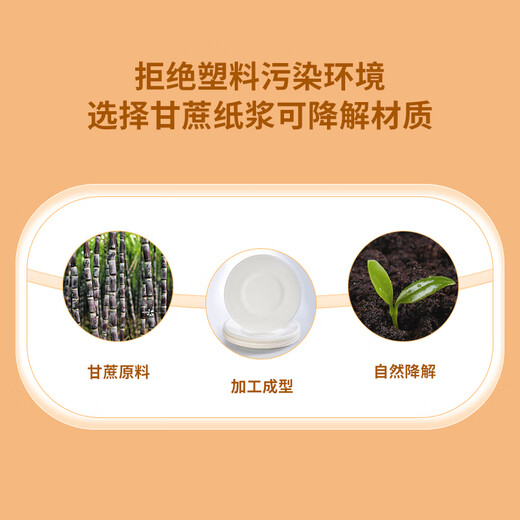 Youao disposable plates 6 inches (30 pieces) biodegradable paper plate cake plate barbecue picnic plate tableware
