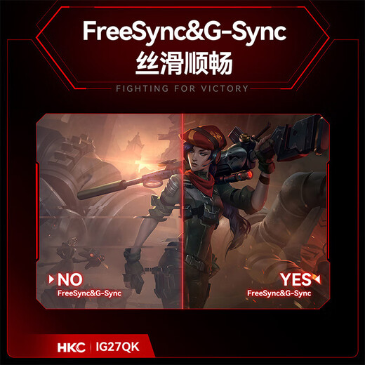 HKC 27英寸 2K 240HZ 电竞显示屏Fast IPS  GTG 1MS低蓝光不闪屏游戏电脑显示屏P3色域  IG27QK升级版 27英寸/2K/240HZ/IG27QK升级版