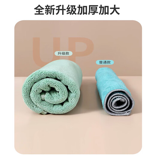 Xinsijie rags absorb water and do not shed lint. Household wiping tables and furniture, special kitchen hand wiping, thickened sanitary towels, mixed color 3 pack + glass cleaning cloth 3 pack