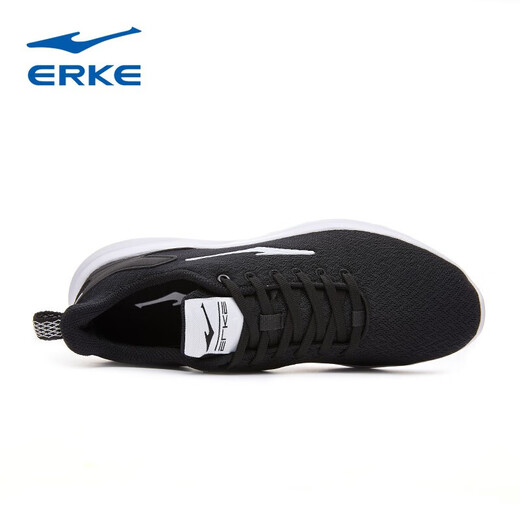 Hongxing Erke Men's Shoes Sports Shoes Comfortable Casual Running Shoes Light Soft Soled Mesh Shoes Jogging Shoes Men's Black/White 41