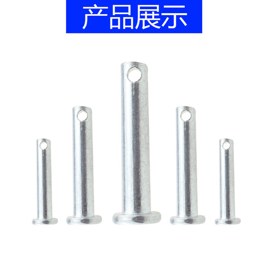 仁聚益定制B882平头带孔销轴销子销钉定位销 b型销轴m22m24m25m28m30m40 深蓝色40X802个带销