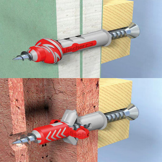 German fischer expansion screw hollow brick wall aerated block nylon expansion tube universal expansion screw expansion plug 10X80 with 7X90 carbon steel hexagonal head nail * 1 set
