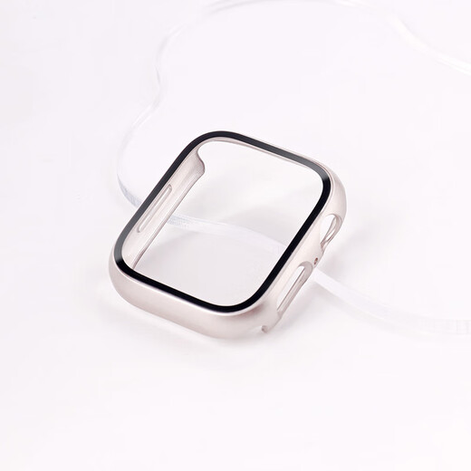 MSSM适用苹果手表保护壳Apple iwatch s9/8/7/6/5/SE壳膜一体保护套全包防摔防刮【星光色】S9/8·41mm