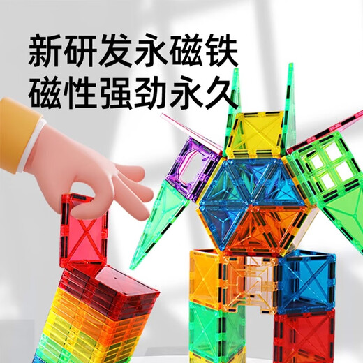 Bruce color window magnetic sheet children's toys boys 3-6 years old magnetic building blocks magnetic educational toys 1-3 years old birthday gift
