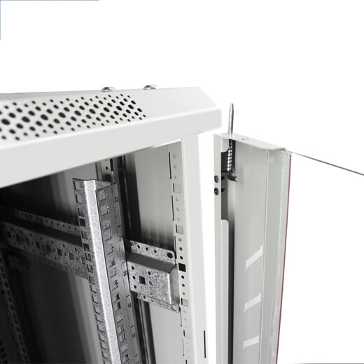 Tuteng Network Standard Computer Room Cabinet 22U Server Switch -Stromverstärker 600 Tiefe 600 Höhe 1250 mm grau und weiß RAL7035 Farbe TS.6622 Vorderglas Heck -Mesh -Tür vorne