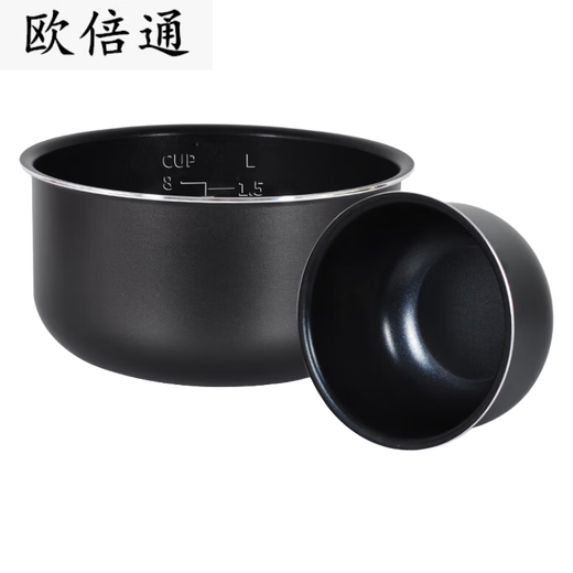 囤柒电饭煲内胆电饭煲内胆大加厚通用不粘内锅芯电压力 C款4升40FC833球形螺纹灰色内胆