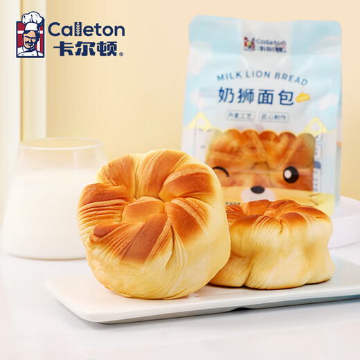 卡尔顿（Calleton）奶狮手撕面包点心营养早餐代餐整箱下午茶休闲零食小吃整箱500g