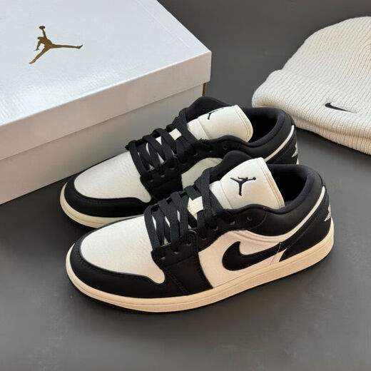 Nike (Nike) Basketballschuhe Frauenschuhe 2025 Sommer New Air Jordan Sport und Casual Wear-Resistant und Pushioned Freizeitschuhe FB9893-101 Schwarz und Weiß 40