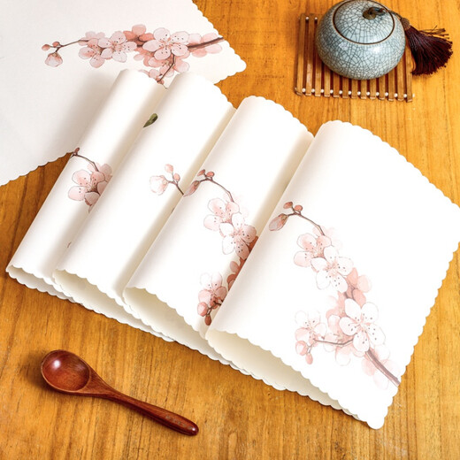 Disposable placemats, Japanese style disposable placemats, Japanese style placemats, Japanese shop mats, table mats, thickened absorbent paper mats, white empty cicada (100 sheets)