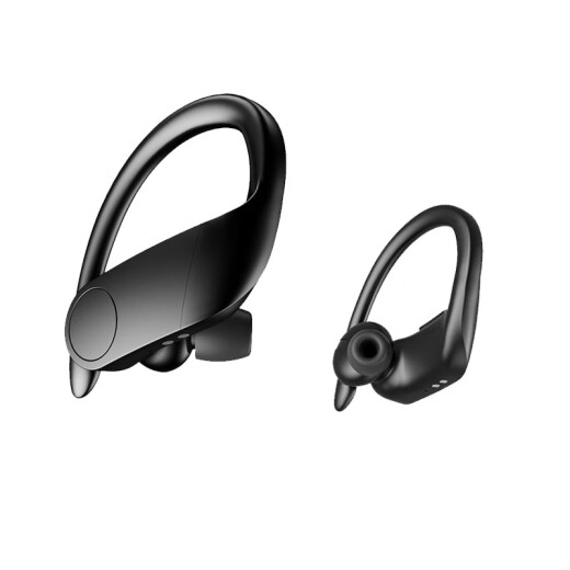 Trendy smart true wireless Bluetooth headset over-ear binaural running sports in-ear ultra-long standby waterproof and sweat-proof call noise reduction Apple oppo Huawei vivo mobile phone black [one year only replacement without repair]