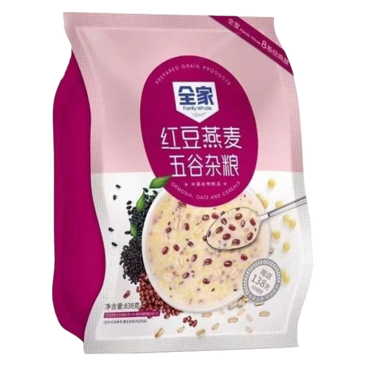 全家红豆燕麦五谷杂粮独立包装素食粗粮营养早餐饱腹代餐学生早餐838g