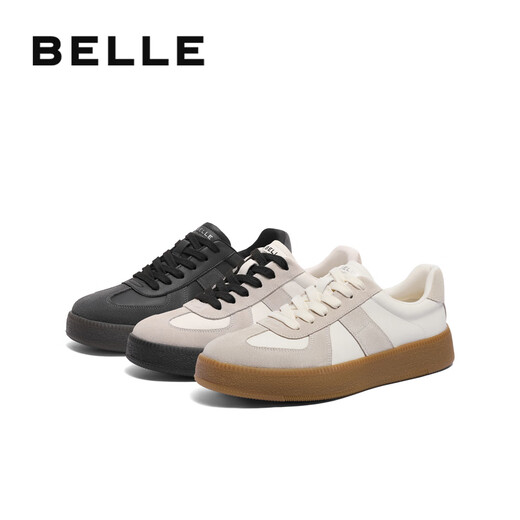 Belle Zhai Xiaowen's same style casual shoes men's spliced retro moral training shoes sports sneakers Encounter White 42