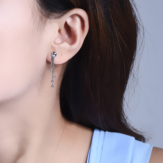 Pt.Charm Platinum Earrings Platinum Earrings pt950 Earrings Women's Earrings New Products Valentine's Day Gifts Chinese Valentine's Day In Stock 4-4.1g Pair