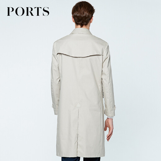 PORTS men's summer star same style long windbreaker warm windproof jacket MN8T006CWC009 off-white XL