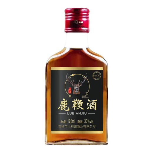 鹿鞭酒动植物配制酒小瓶养生滋补酒非保健酒药酒白酒 30%vol 125mL 1瓶
