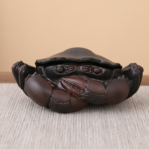 Tea Xiao'er Tea Leaking Tea Filter Tea Filter Tea Strainer Purple Pottery Crab Tea Pet Ornament Boutique Can Keep Tea Set Accessories Cover Purple Pottery Crab (Wind Fortune General)