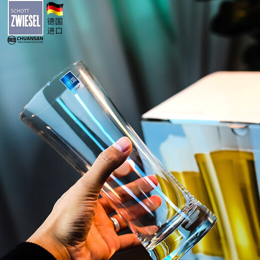 肖特圣维莎（SCHOTT ZWIESEL）德国进口精酿啤酒杯 无铅水晶啤酒杯 专业啤酒杯收腰基本款系列 中(拆买无盒)678ml1只
