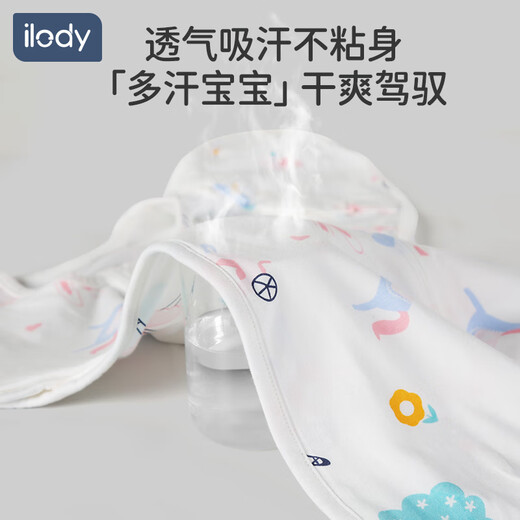 ilody 婴儿睡袋投降式新生儿宝宝防惊跳襁褓四季通用款抱被初生包被