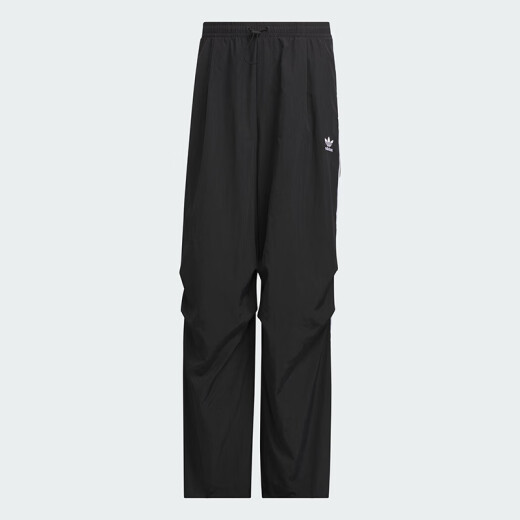 阿迪达斯 （adidas）三叶草男裤 2025夏梭织潮流时尚舒适休闲运动长裤 JW9896/黑色 L