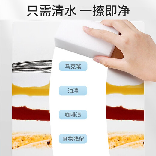 Fangcaodi scouring pad kitchen degreasing rag nano sponge magic wipe to remove stubborn stains 10 pieces