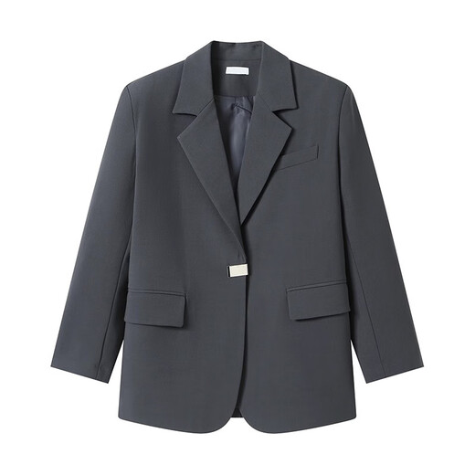 AEMAPEoversize suit jacket for women 2025 new Korean version loose casual spring and autumn suit for women design niche black L -110-125Jin Jin is equal to 0.5 kg