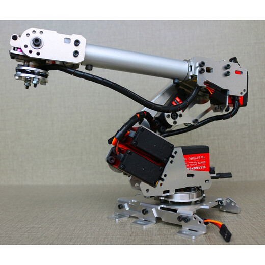 Lingle Robotic Arm Multi-degree-of-freedom manipulator Industrial model Six-axis robot 201 customized frame (without steering gear)