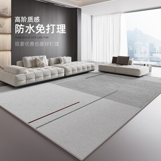 CLCEY电竞房地毯地毯客厅2024新款家用轻奢感沙发茶几垫房间室内免洗可 16780 300*400cm[加厚款整块定制不