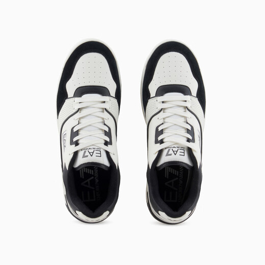 ARMANI/ARMANI EA7 Herrenmode einfache Low Top Casual Shoes X8X187 XK402 Weiß C695 41.5