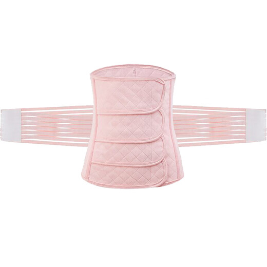 ilody postpartum abdominal belt gauze pregnant women with natural delivery pelvic confinement belt elastic and breathable Weil powder [abdominal belt + pelvic belt] upgraded model XL size