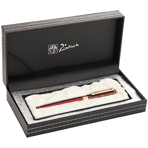 Picasso [Grabado gratuito] Picasso 902/916/986/988 Firma de una sola escritura Orbe Pen Giantable Metal Bolete Oficina de bolígrafo Signature Pen Caja de regalo personalizada [902 Pen de lazo rojo Agate]