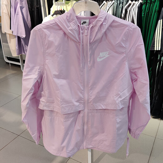 
Nike (NIKE) jacket women's summer sportswear woven breathable hooded casual top jacket AJ2983-102 AJ2983-695 pink S