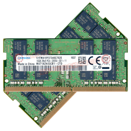 Samsung (SAMSUNG) original DDR4 PC4 fourth generation notebook all-in-one computer memory module SODIMM suitable for Lenovo Dell Asus HP Acer Apple MSI QNAP DDR4 2666/2667 16GB notebook memory