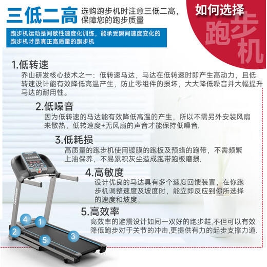 JOHNSON treadmill for smart home, foldable, professional shock absorption, sports climbing fitness equipment TR5.0