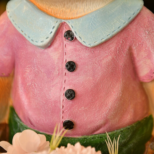 Yi Mingyuan Garden Decoration Courtyard Floor-standing Simulation Cartoon Rabbit Ornament Living Room Balcony Creative Arrangement Animal Sculpture Combination 2