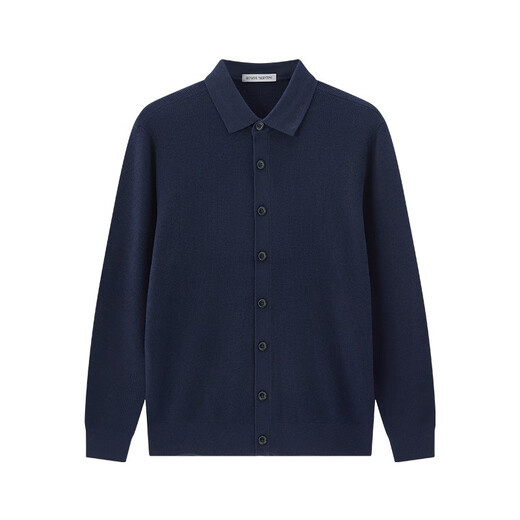 Giovanni Valentino [con cachemira] Cardigan de suéter de punto de omisión de alta gama Camisa base de la piel con suéter de invierno.