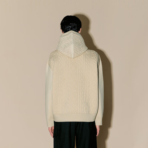 Sketch Neil Barrett co-branded Sketch men's autumn and winter new casual loose sweater hooded retro top 056 cold gray L