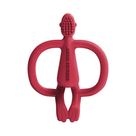 MATCHSTICK MONKEY Discount purchase British Match Monkey Oral Period Teether, antibacterial silicone material, baby soothing chew, pink piggy, 1 pack + get 8 gifts