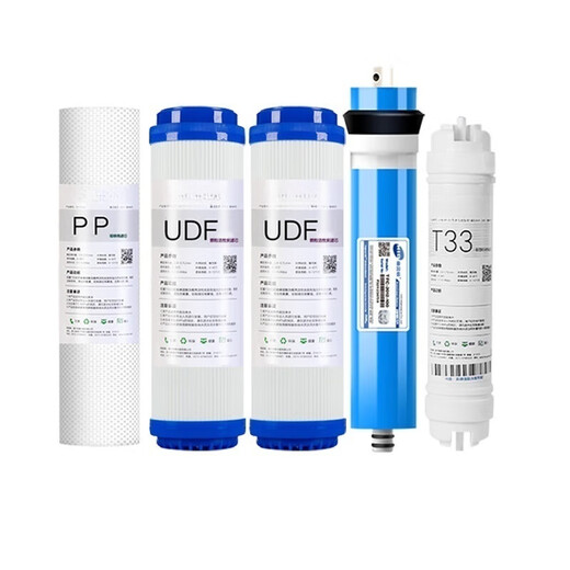 Core de perforación adecuado para el elemento de filtro de purificador de agua de ángel A4 A6 Conjunto completo de cinco niveles J2305-ROB8 J1205 J1105 2405 Conjunto completo de cinco niveles (PP+GAC+GAC+RO+T33)