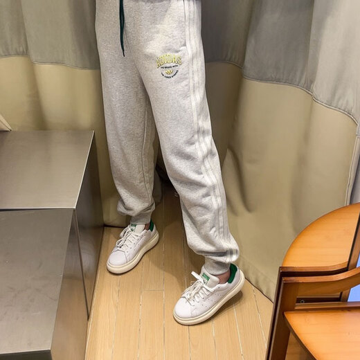 阿迪达斯 （adidas）三叶草运动裤女裤夏季新款健身裤子透气休闲裤收口小脚裤长裤 IT9856 XS