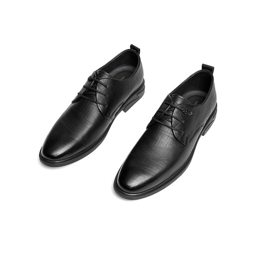 Red Dragonfly Men's Chaussures Nouvelles chaussures en cuir en relief Chaussures de commerce de style britannique Chaussures Derby Chaussures de mariage WTA12161 noir 40