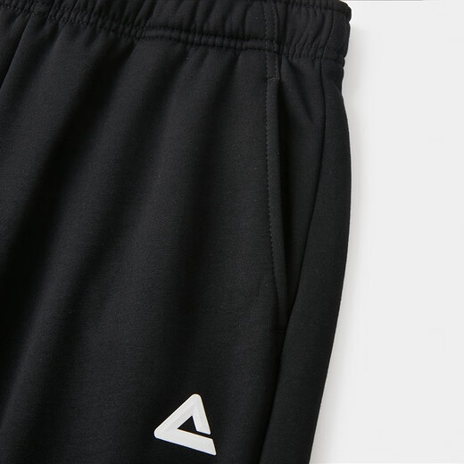 Peak fleece sweatpants men's autumn and winter new loose casual fleece warm leggings sweatpants trousers black L/175