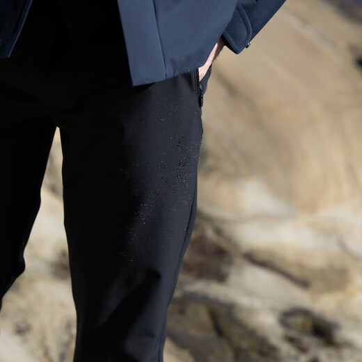 CARE OF LORD Competitor Series Spring and Autumn Draped Business Commuter Men's Casual Straight Long Pants 1656 Classic Tibetan Blue XL