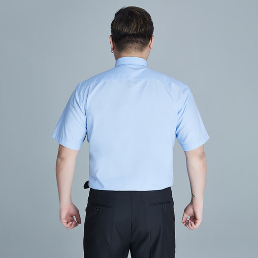 Ayou Fett großer Größe kurzärmeliges Hemd Herrengeschäft Lose farbige fette Mann Arbeit Kleidung und Fett plus großes Bügeln formaler Hemd