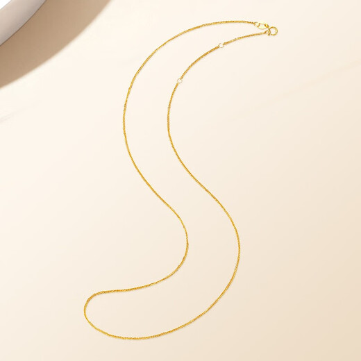 CRD Ke Laidi spot sparkling 18K gold necklace women's chain K yellow same style birthday gift for men and women KX00154Y Chopard chain about 1.99g