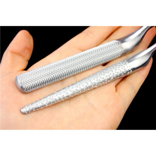 Double-sided bone file bone skeleton JZ Shanghai Golden Clock Orthopedic Equipment Medical Round-headed pointed gun-shaped file animal P14110 Bone file gun-shaped pointed sparse teeth