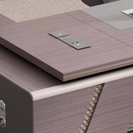 Fashionable and light luxury boss desk desk executive desk simple modern chairman's office desk and chair light luxury desk 3.2m boss desk (with multimedia cable box) + boss