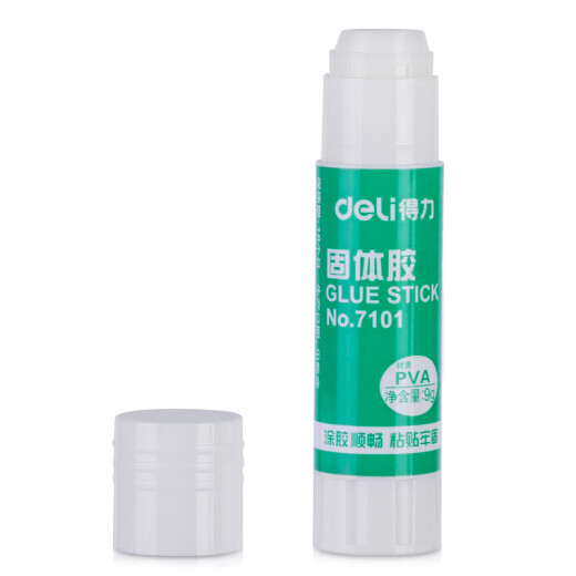 Deli high viscosity solid glue/glue stick quick-drying and durable learning handmade DIY office supplies 7101 (9g/piece) small [7101 glue stick/3 pieces]