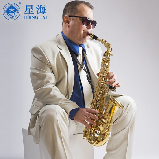 星海（XINGHAI INSTRUMENT）【大咖推荐】专业演奏中音萨克斯 降e调XAS-180 成人儿童初学考级 XAS-180【配件齐全】收到即用